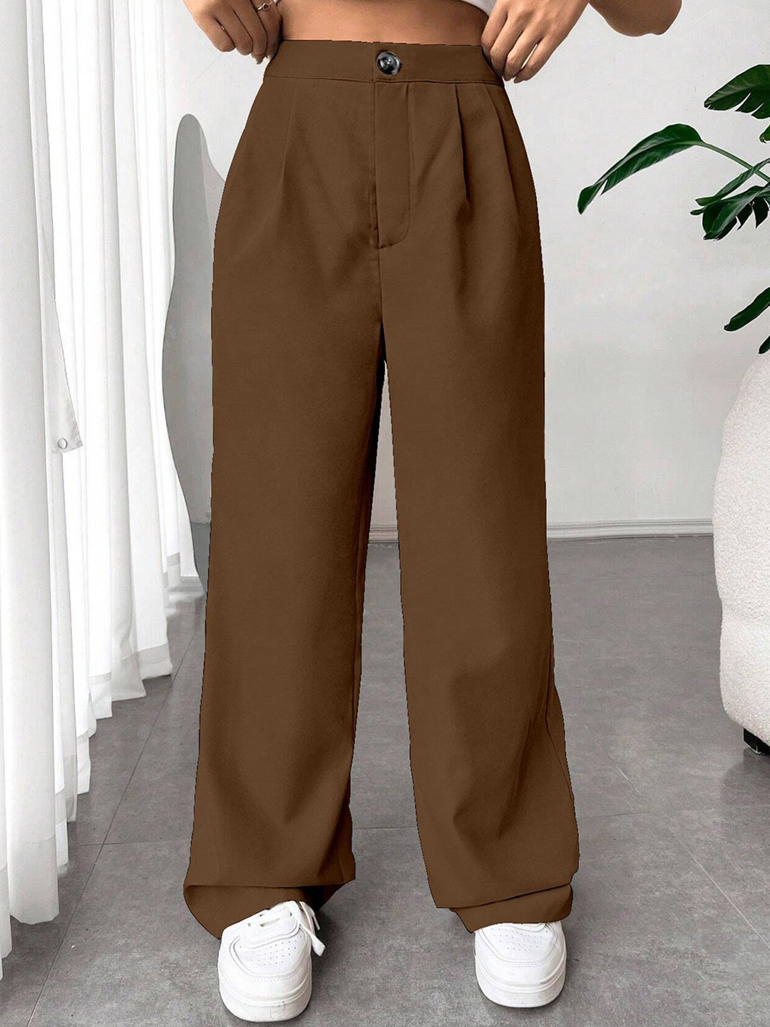 RAJOVATI Women Slim Fit Easy Wash Korean Pants