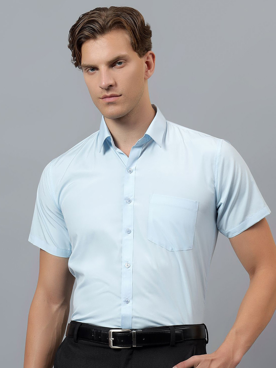 RARE CAMEL New Slim Fit Spread Collar Formal Shirt