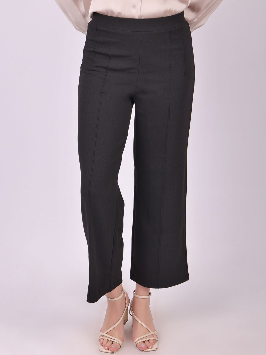 MICHAEL KOVLIN Women Casual Plain Korean Fit Trousers
