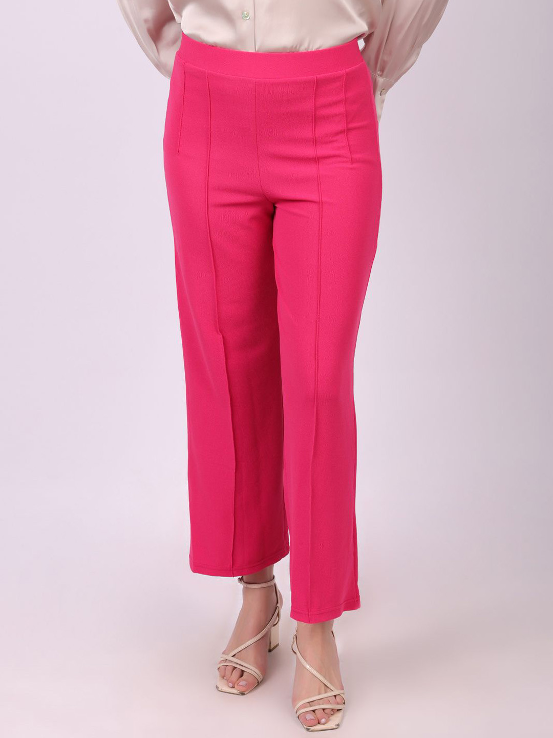 MICHAEL KOVLIN Women Casual Plain Korean Fit Trousers