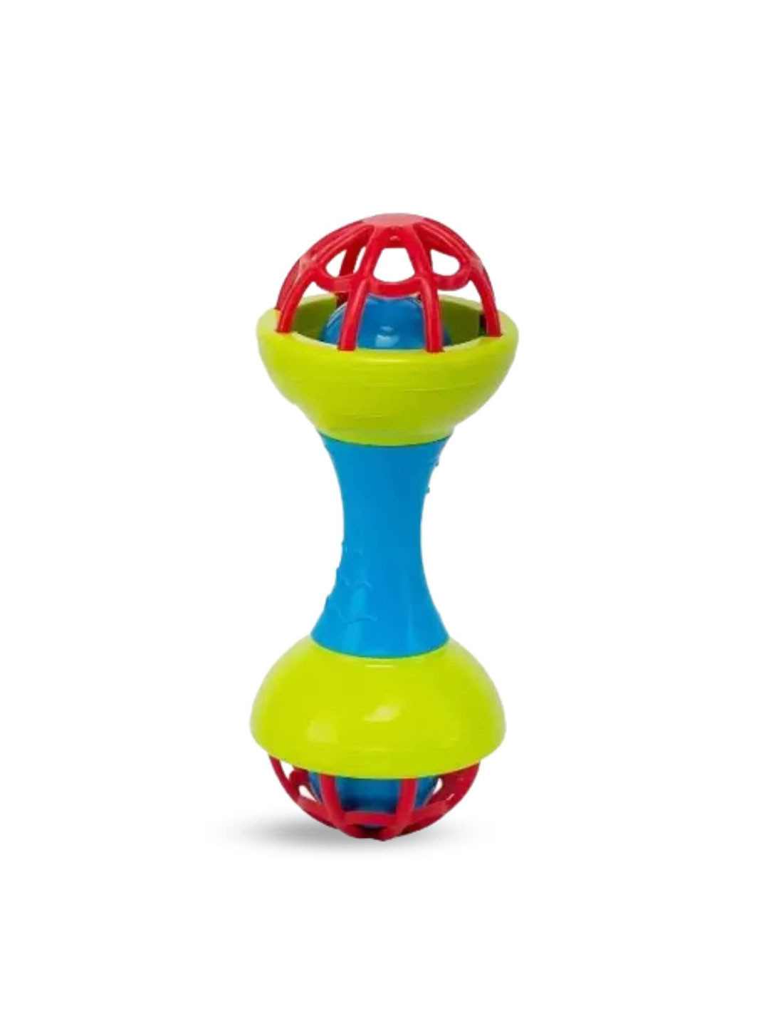 YK X Kids Mandi Baby Dumbbell Shape Rattle & Teether Toys Set