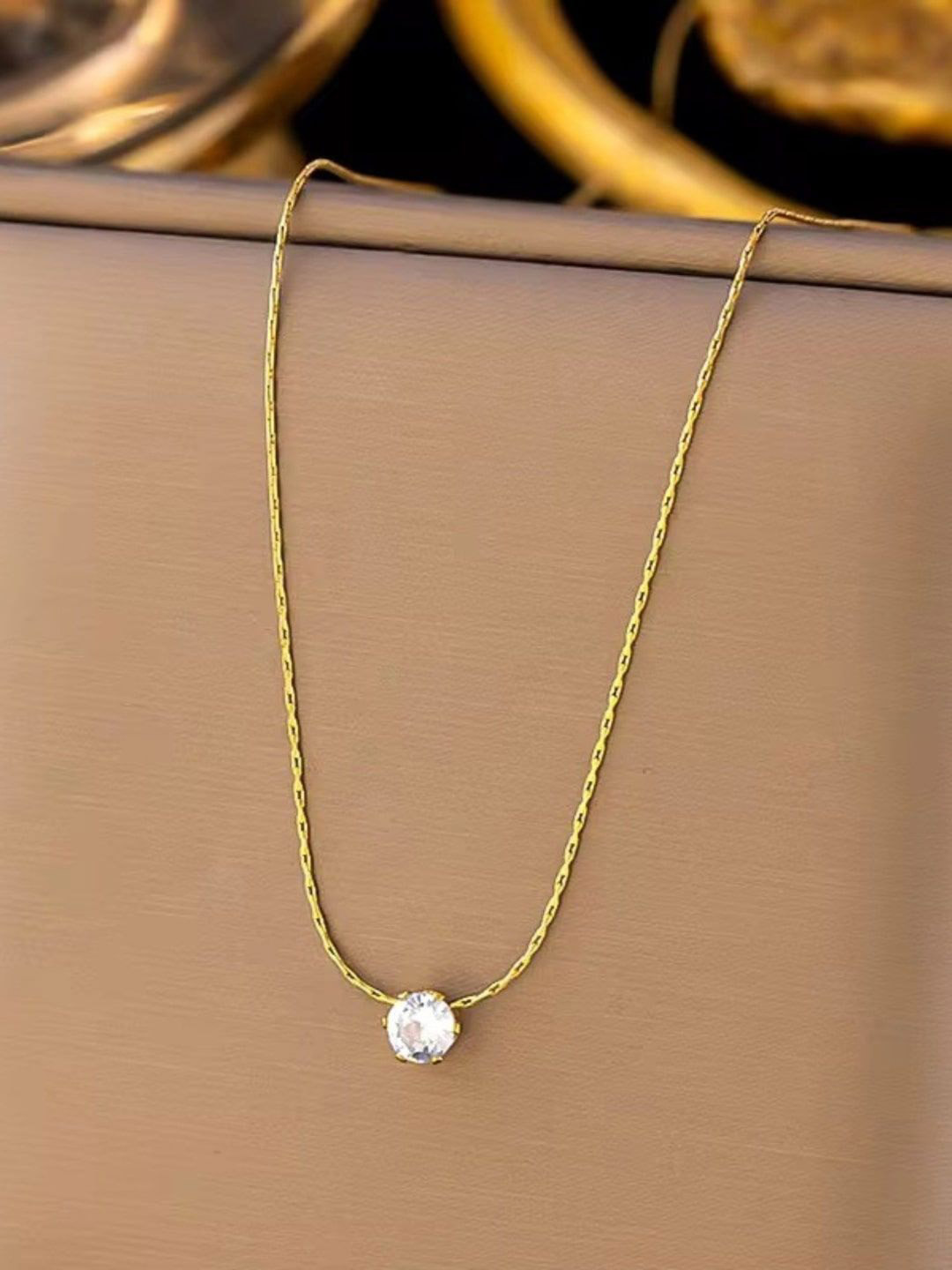 Inaya 18kGold Plated Pendent & Chain