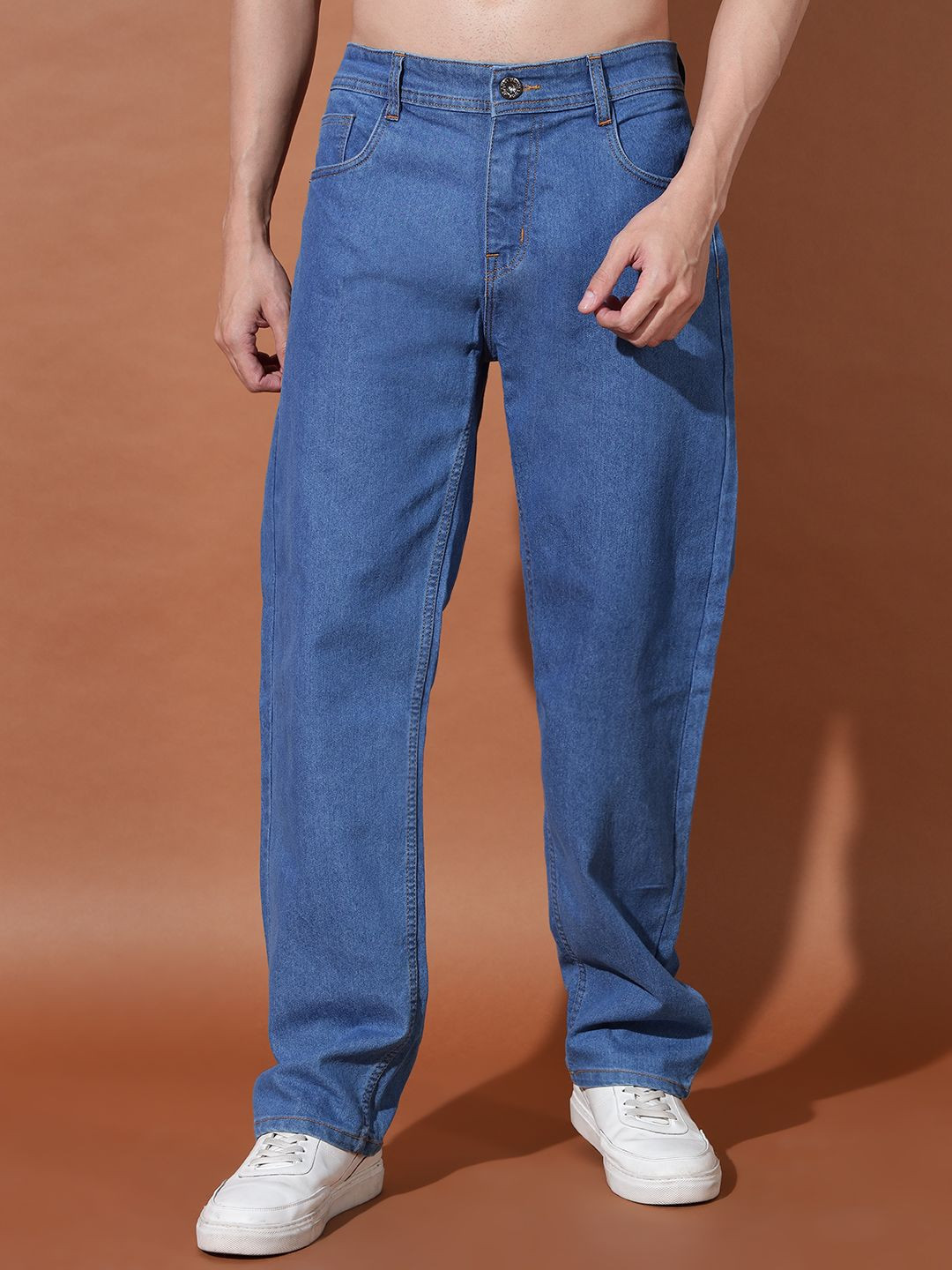 DENIMLOOK Men Relaxed Fit Low-Rise Clean Look Stretchable Jeans
