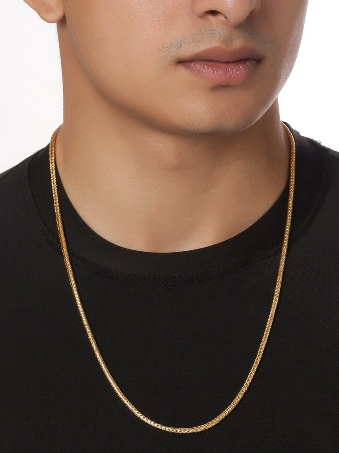 ELEGANTDREAM Gold-Plated Snake Chain