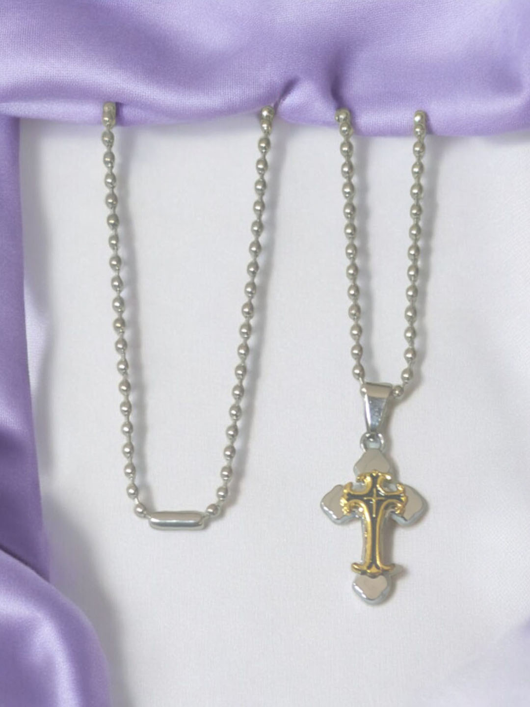 M Men Style Stainless Steel Cross Shaped Pendants