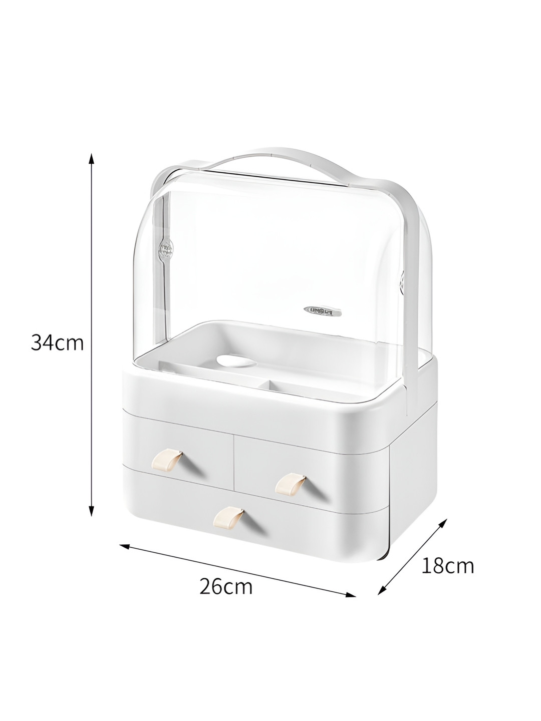 Just Lil Things White Synthetic Leather Jewellery Organisers