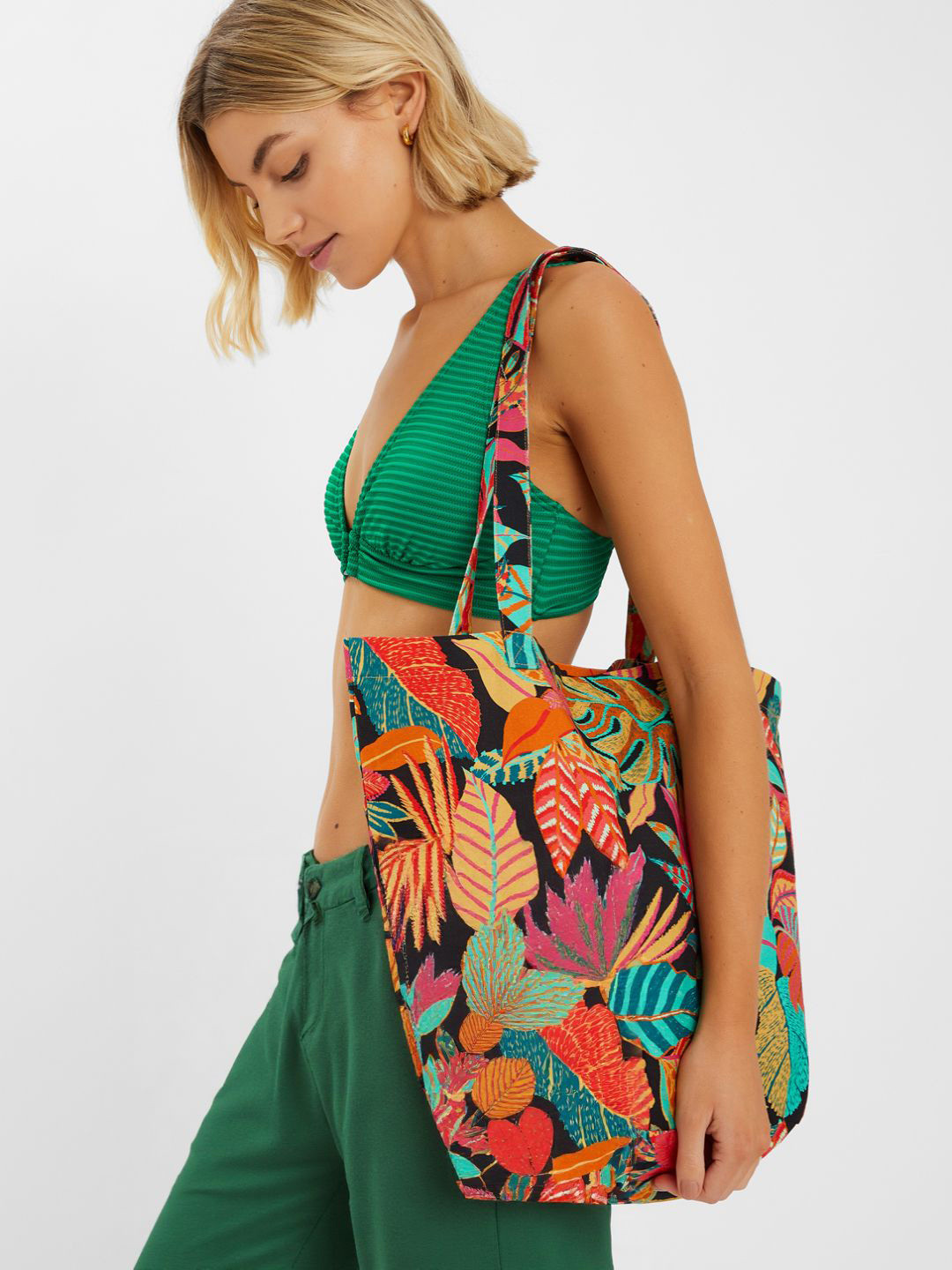 Accessorize Women Tropical Print Shopper Bag