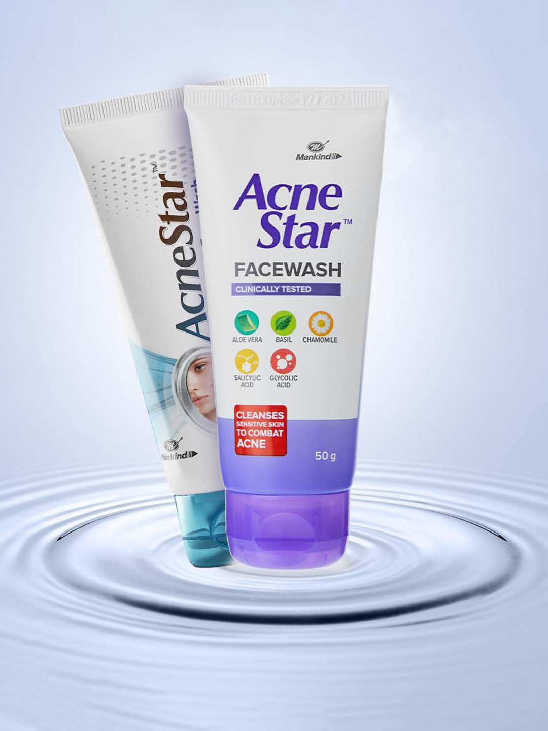 AcneStar Set Of 6 Anti-Acne Face Wash With Aloe Vera  - 50 g Each