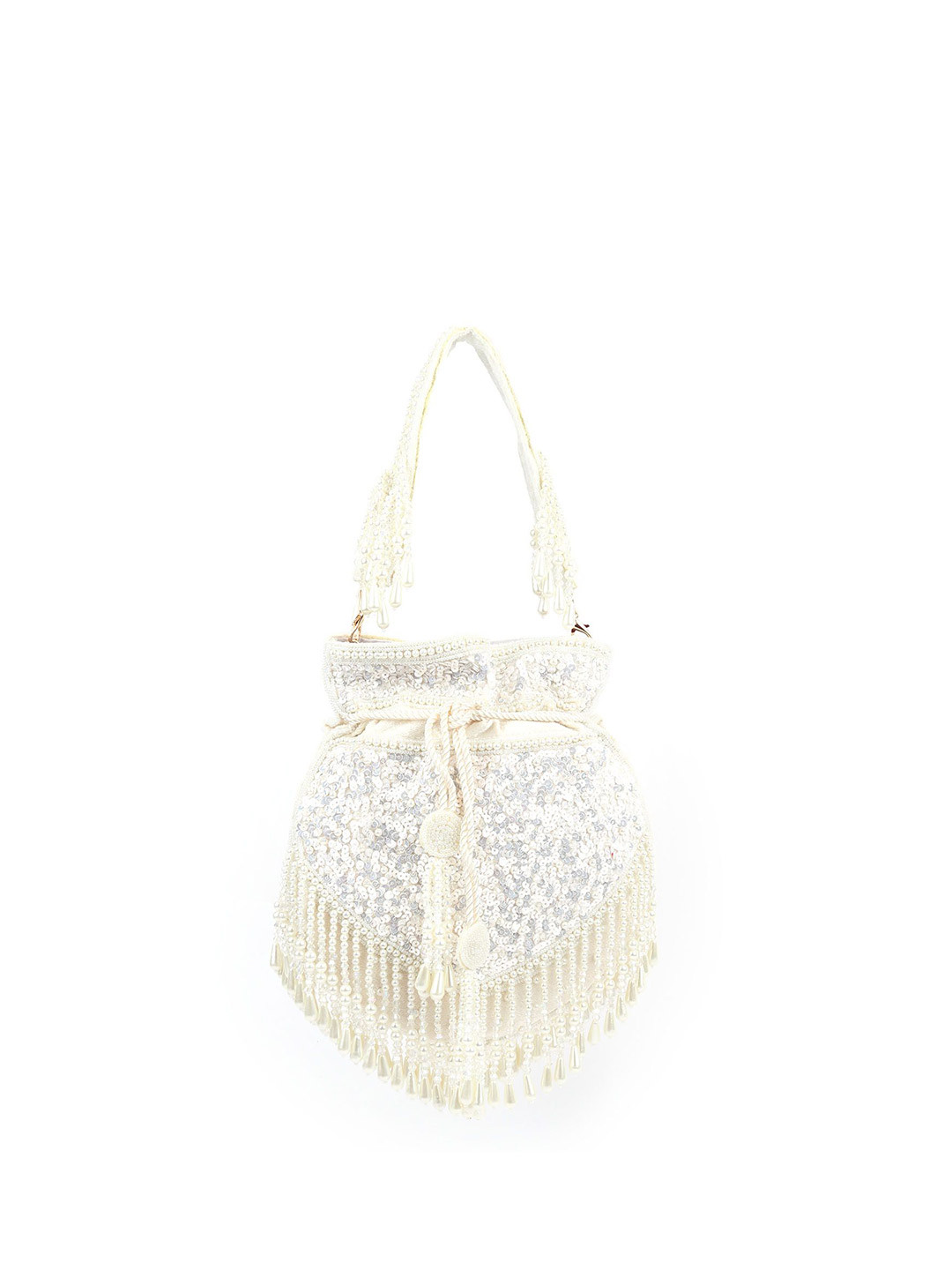 ODETTE Embellished Velvet Potli Bag Clutch