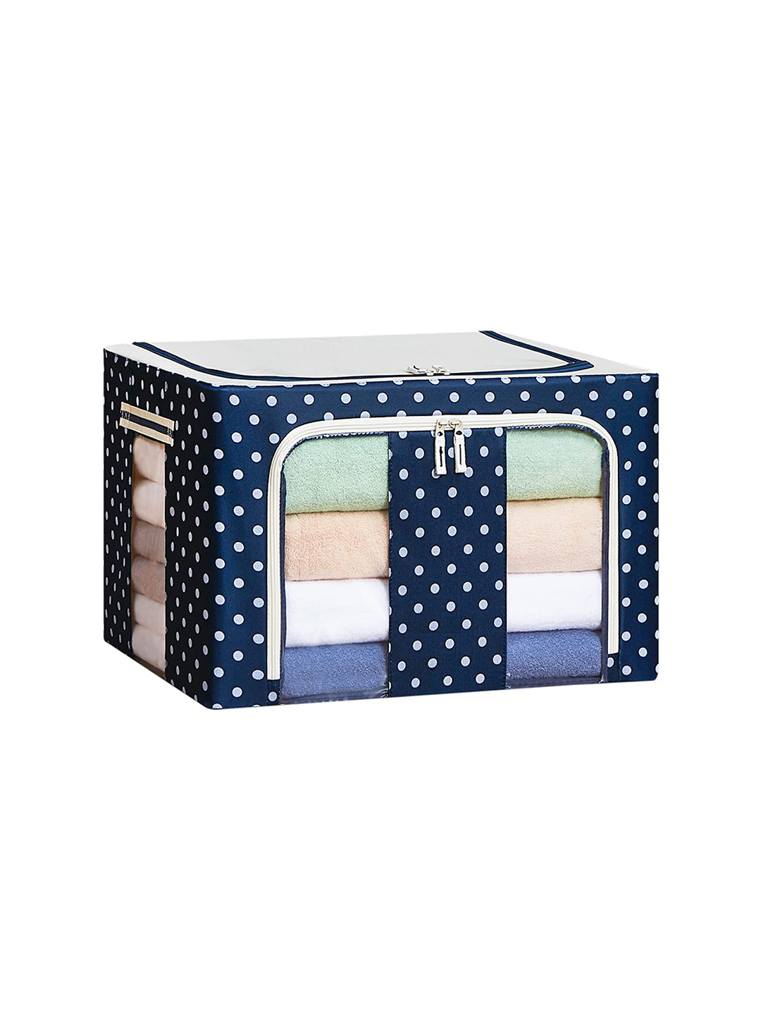 Panchhi Store Blue Clothes Organizer Bag for Wardrobe 66 L