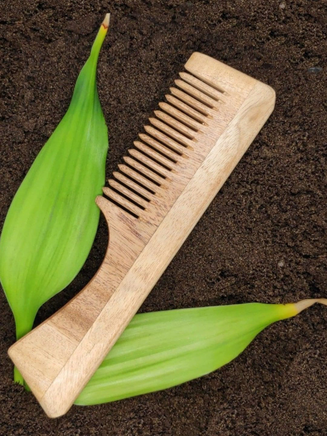 FEELHIGH Anti-Static Neem Wood Comb