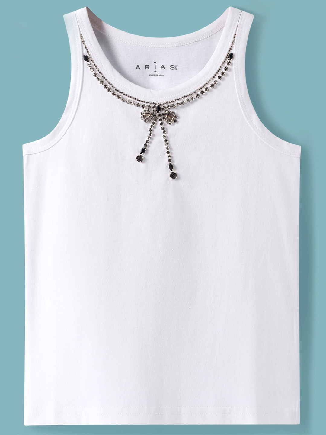 ARIAS By LARA DUTTA Women Round Neck Cotton Top