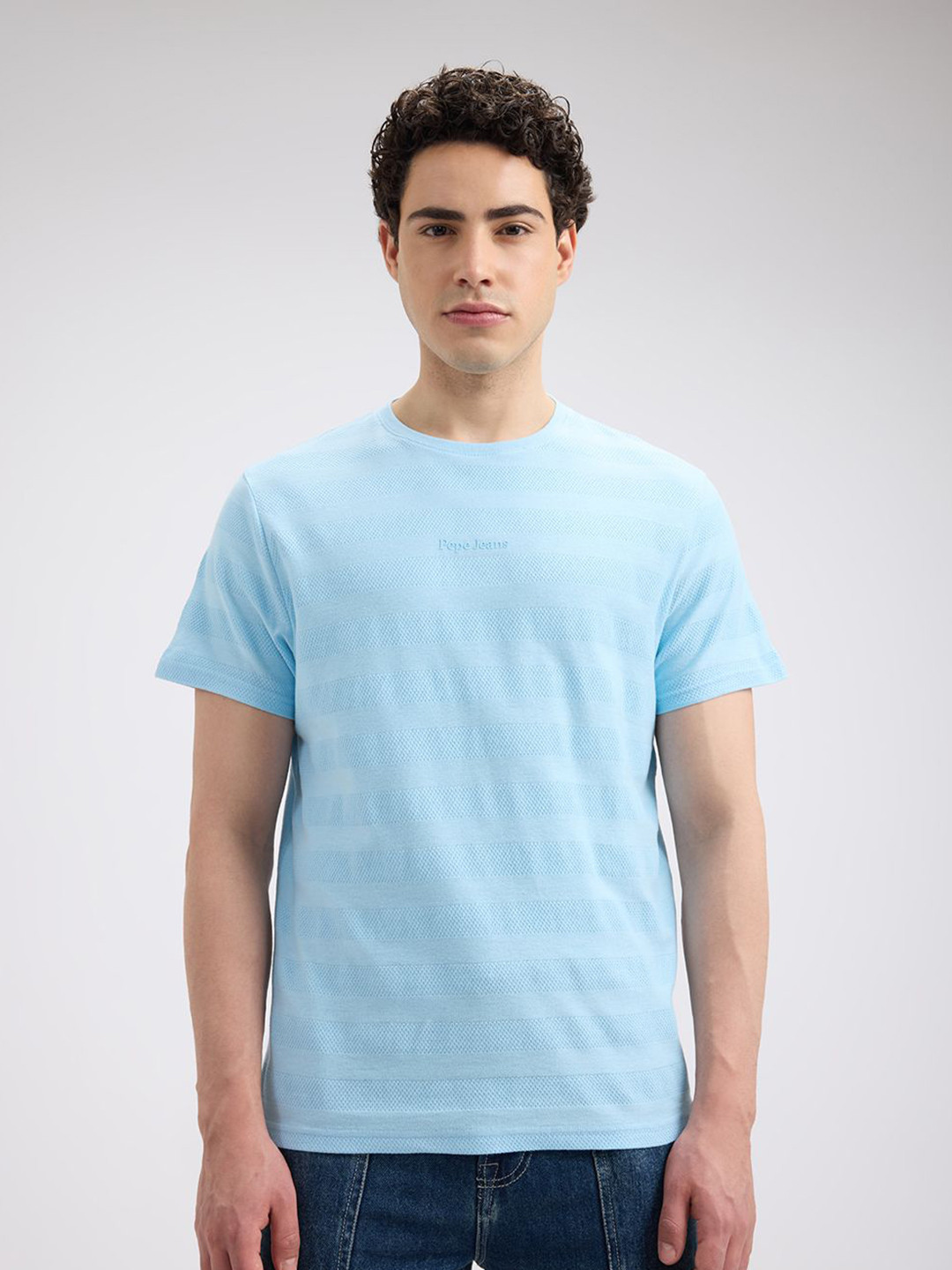 Pepe Jeans Men  Stripe Short Sleeve T-Shirt