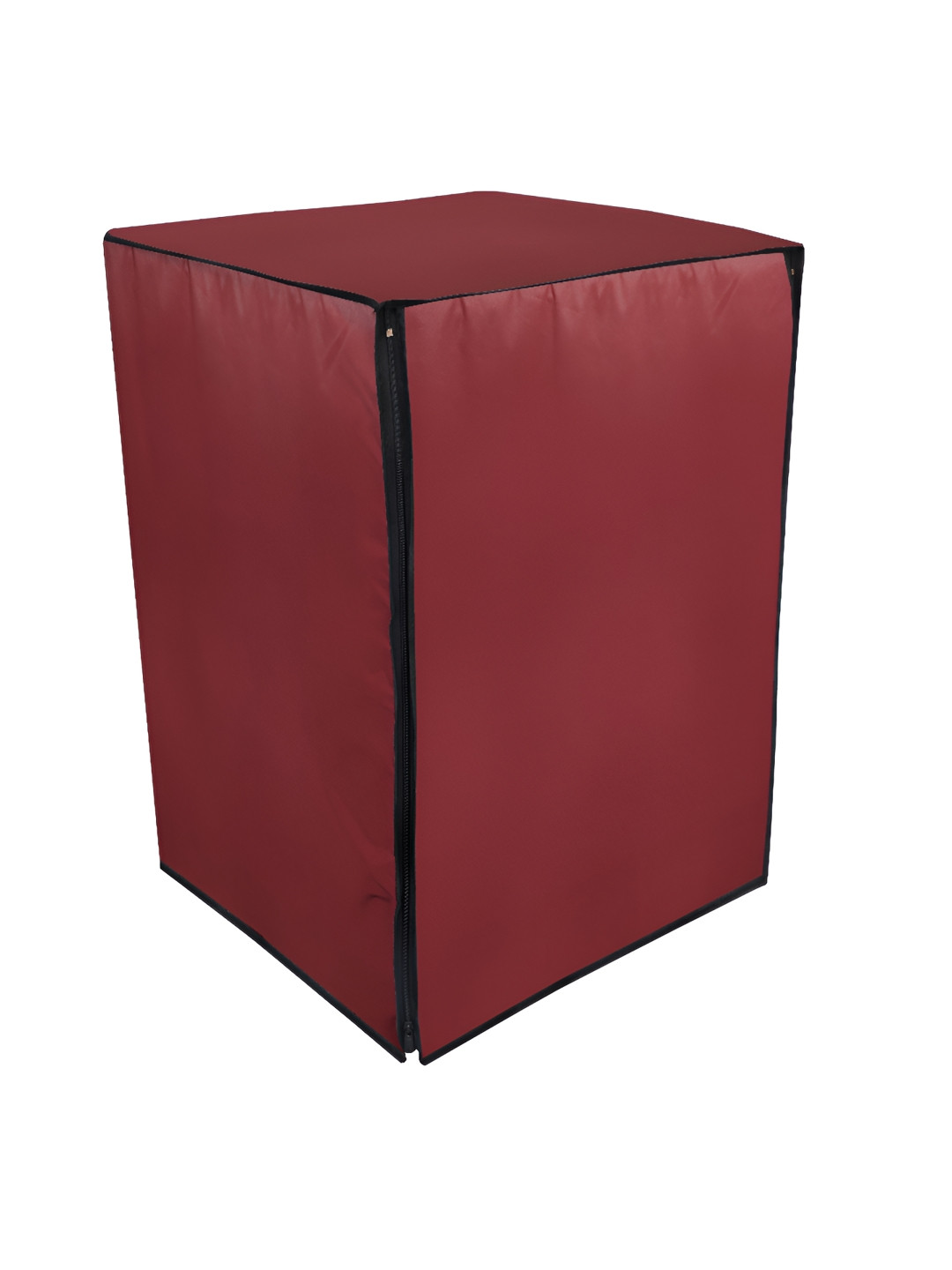 Star Weaves Maroon Waterproof Front Load Washing Machine Cover With Zipper