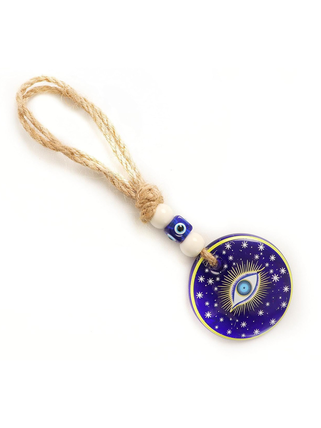 The Spiritual Living Evil Eye Clay Glossy Hall Spiritual Wall Decor-8In