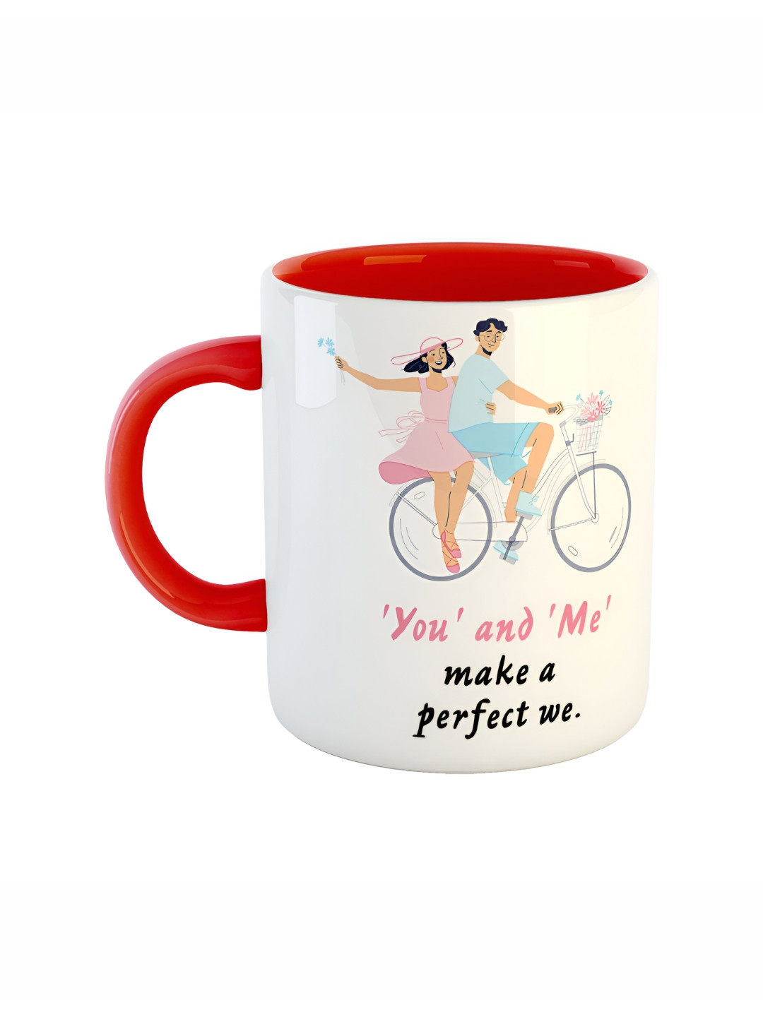 ARTBUG Prism Red Typography Ceramic Microwave Safe Mug-330ml