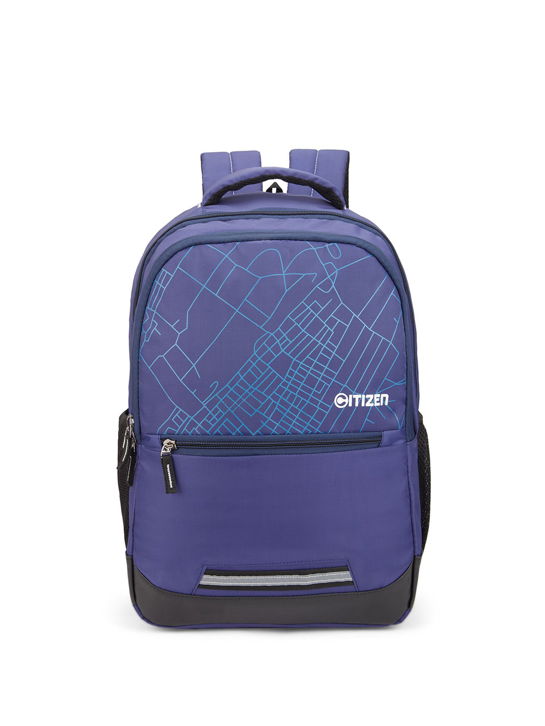 Citizen Unisex Brand Logo Contrast Detail Backpack with Reflective Strip