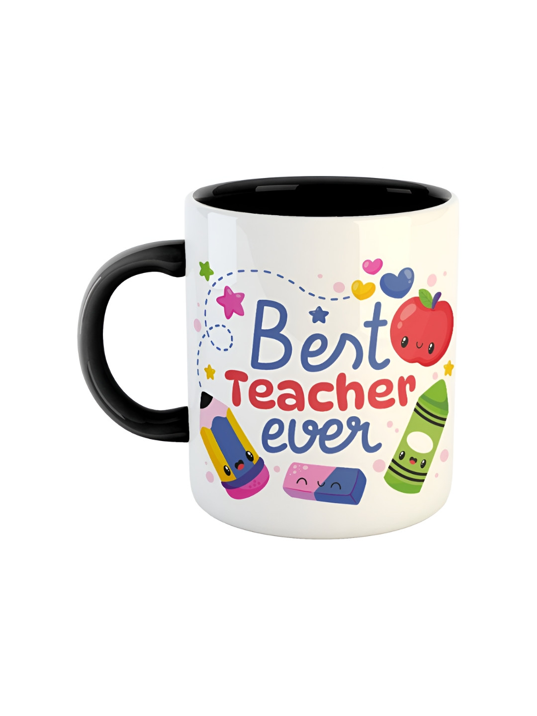 ARTBUG Pawfect Love White Typography Ceramic Handmade Mug-350ml