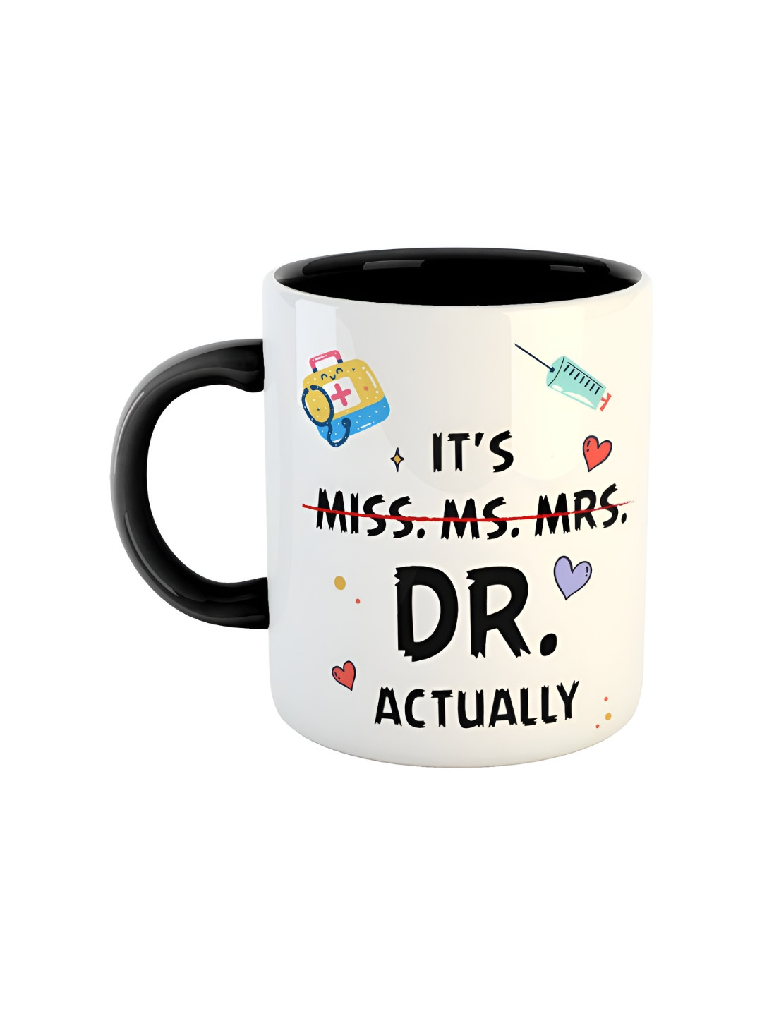 ARTBUG Best Author White Typography Ceramic Handmade Mug-350ml