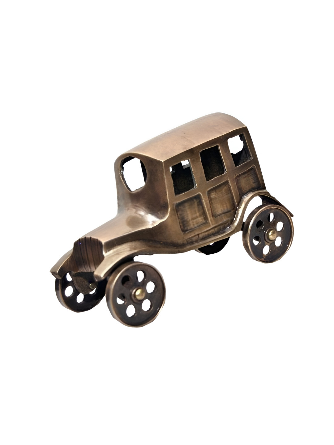 Glori-fyi Car Copper Brass Metallic Living Room Hand-Crafted Medium Showpiece - 3.1 Inches