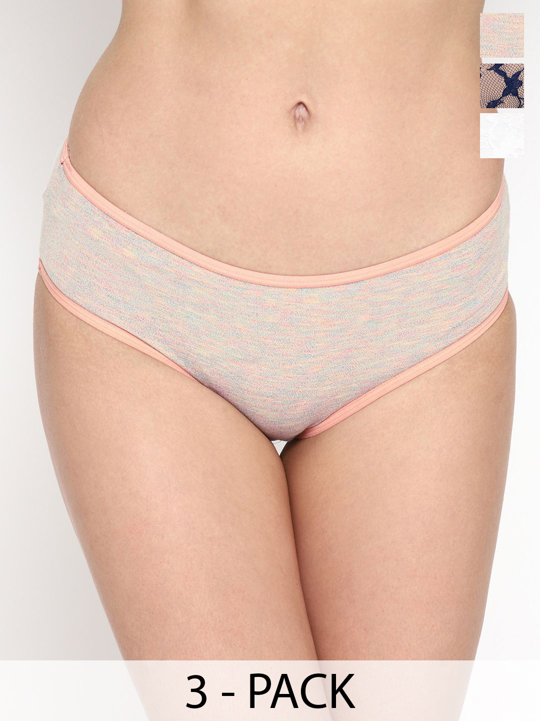 Skidlers 3-Pc Self-Design Super Combed Cotton Hipster Briefs 3SKD-BRIEF-75-NAVY-85-WHITE-4