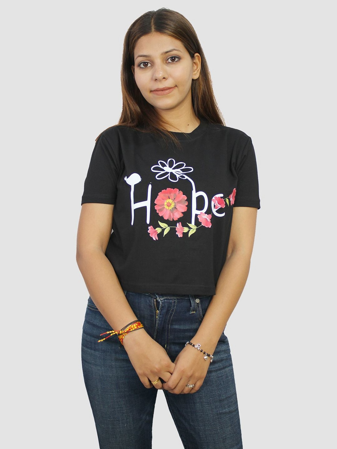 HAUTEMODA Women Graphic Printed Crop Top