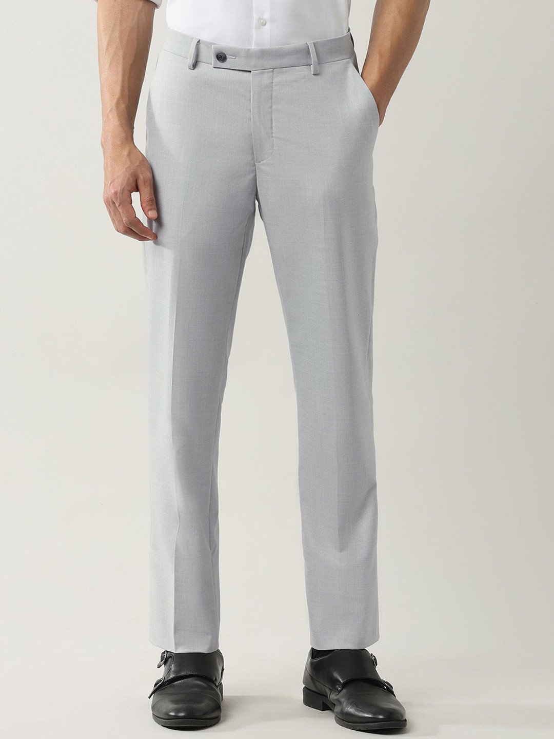 Arrow Regular Fit Dobby Weave AutoflexTrousers