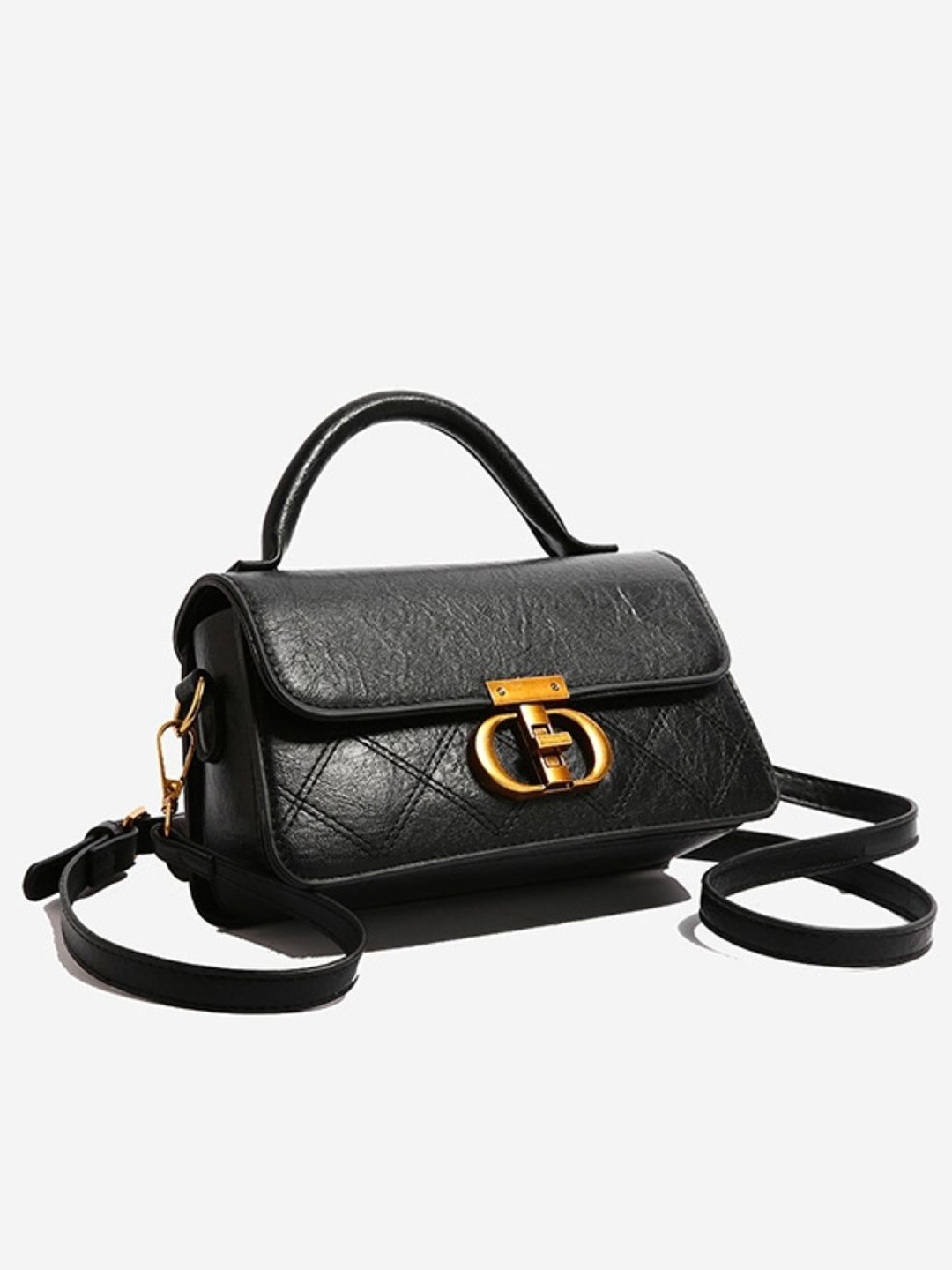 CORSICA Textured PU Structured Detachable Strap Sling Bag