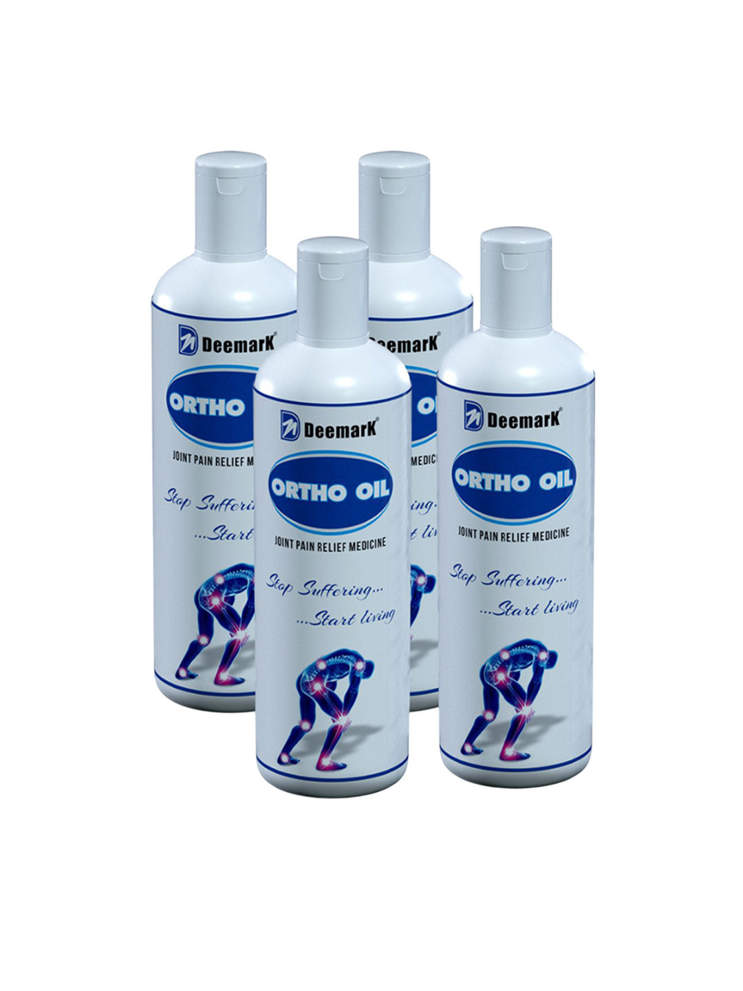 DEEMARK Set Of 4 Ortho Joints Pain Relief Oil - 100 ml Each