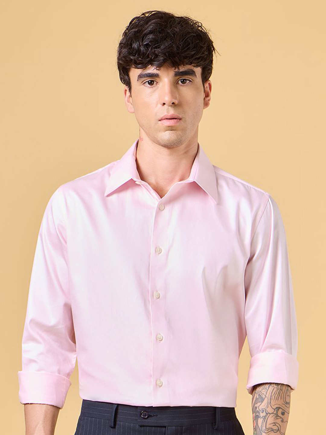 DON VINO Men Slim Fit Opaque Shirt