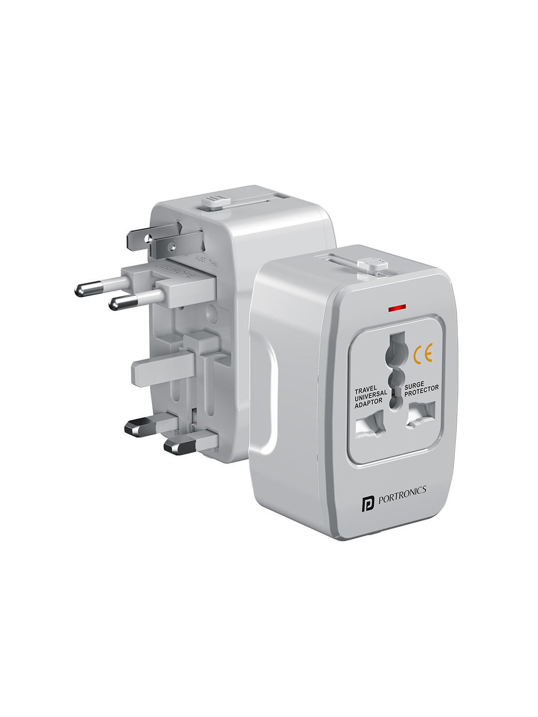 Portronics Juicemate 3 Universal Travel Adapter with 6A AC Socket Output Charger