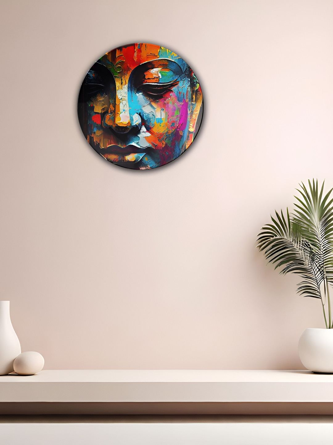 THE QUIRKY HOME A Spark of Divine Crafted Ceramics Glossy Hanging Hall Wall Plates-8In