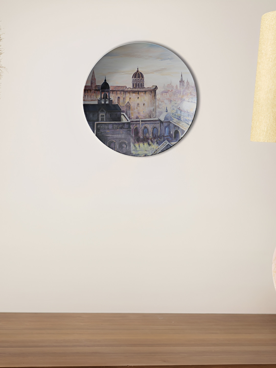 THE QUIRKY HOME European Dream Decorative Crafted Ceramics Glossy Hall Wall Plates-10In