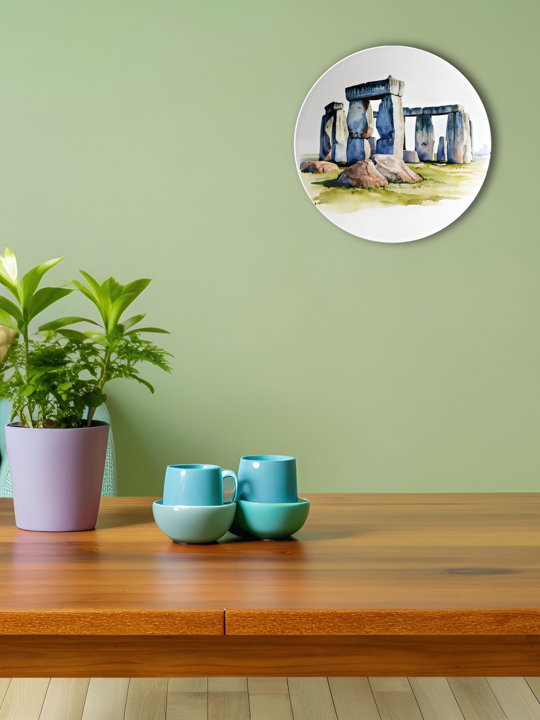 THE QUIRKY HOME A Glimpse into the Past Crafted Ceramics Matte Hall Wall Plates-8In