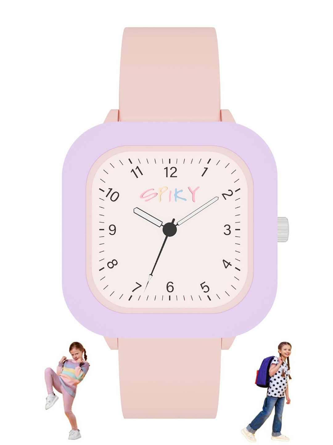 Spiky Unisex Kids Dial & Straps Analogue Watch SPKEVA37_C3_PNK