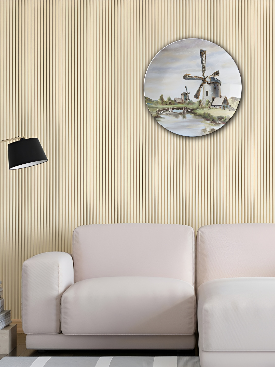 THE QUIRKY HOME A Rustic Charm Crafted Ceramics Antique Hanging Hall Wall Plates-8In