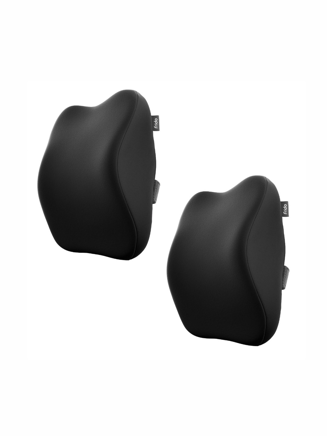 FRIDO 2 Pieces Black Memory Foam Chair Neck Rest Pillow