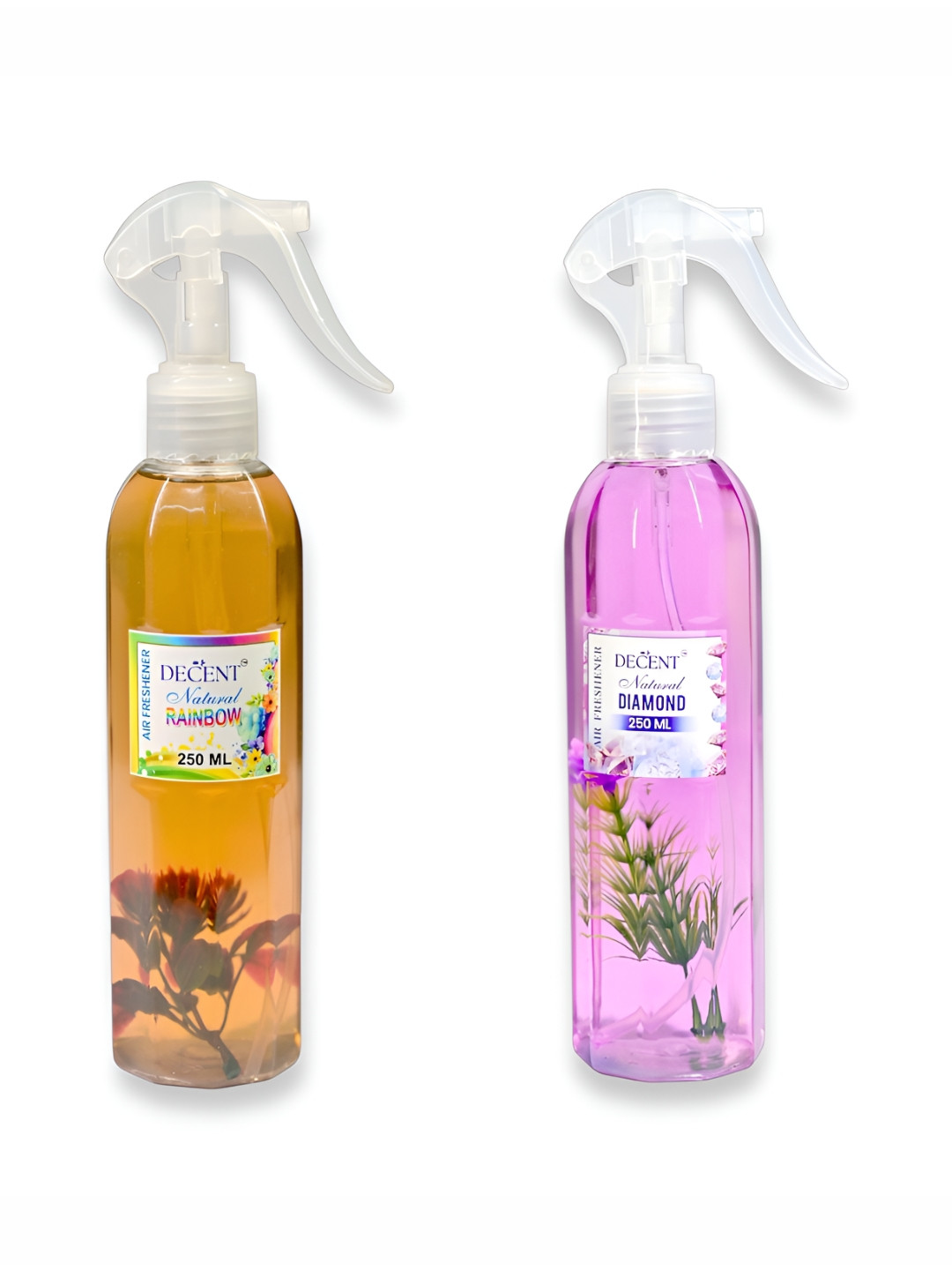 Decent Set Of 2 Rainbow & Diamond Air Freshener Spray - 250 ml Each