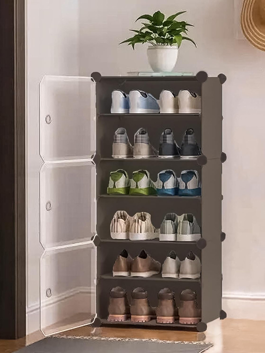 Sasimo Grey 6 Layer Super Strong Shoes Organisers