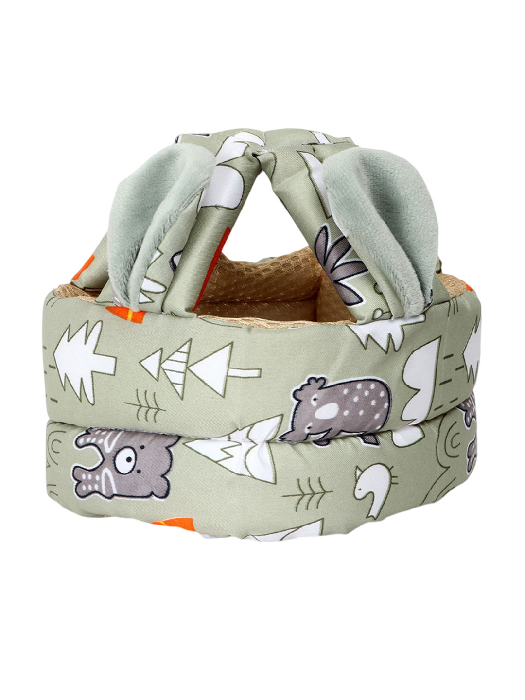 Adore Kids Printed Adjustable Safety Head Protector Helmet With Adjustable Strap