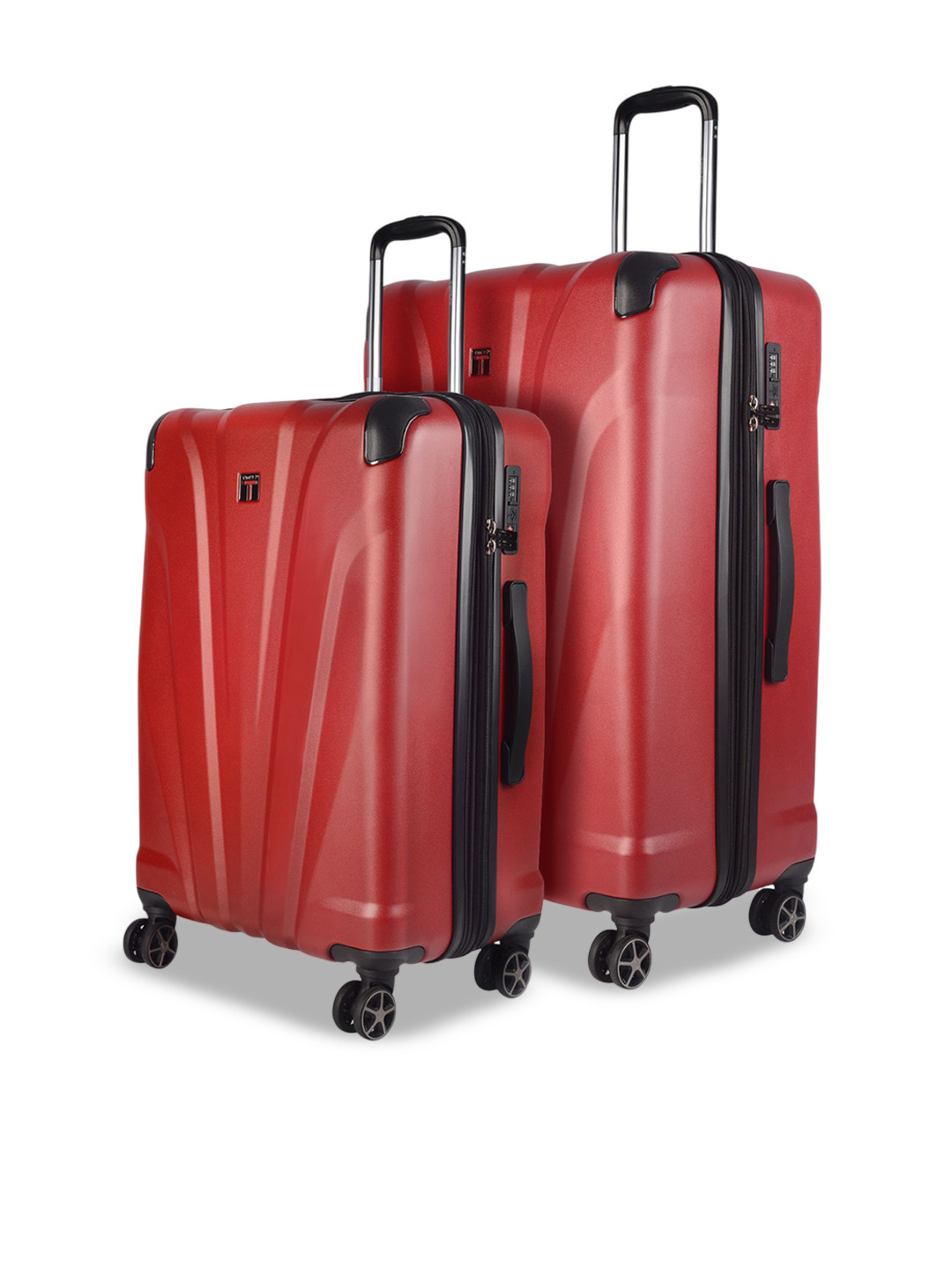 Timus Leolite Unisex Set Of 2 Hard Sided Trolley Suitcase