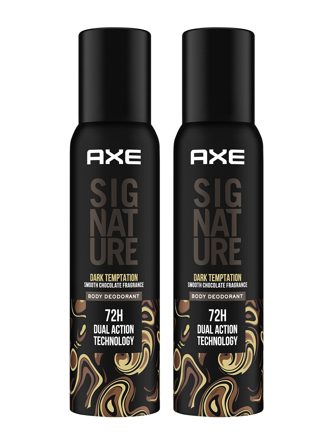 AXE Pack of 2 Signature Dark Temptation Body Spray For Men - 154ml Each