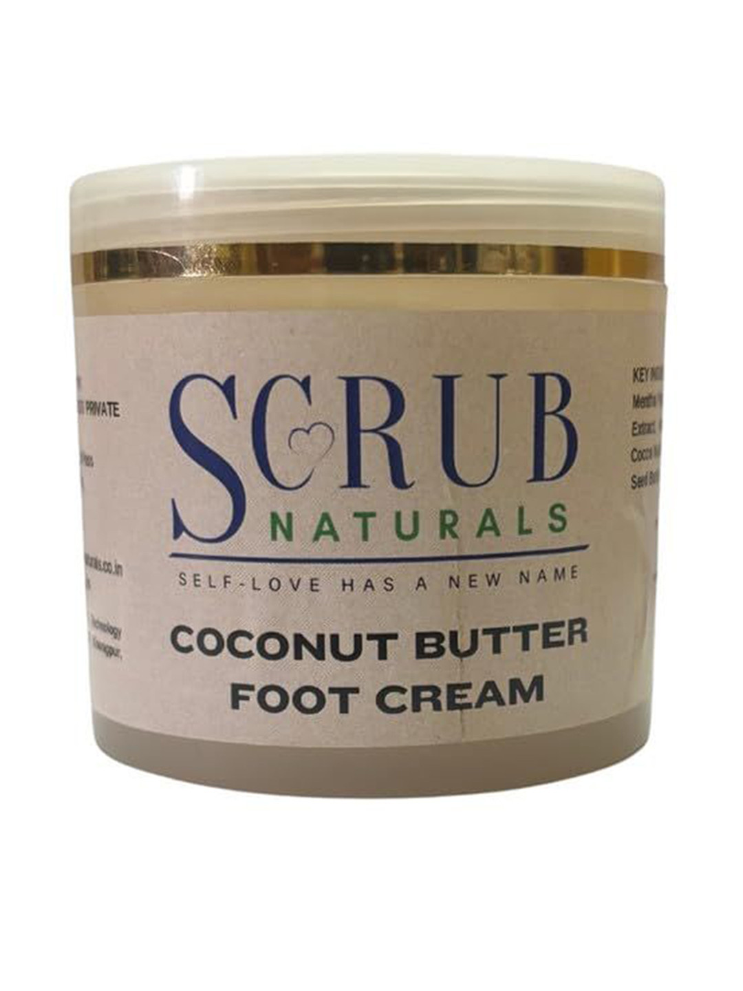 SCRUB NATURALS Coconut Butter Foot Cream-  100 g