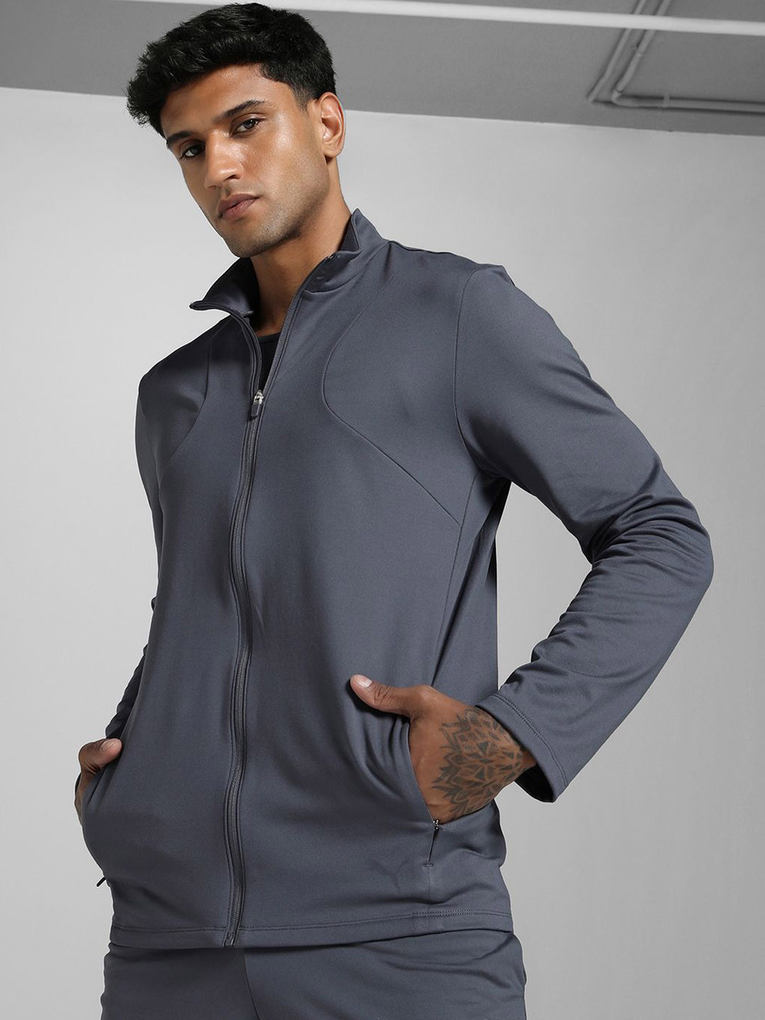 Puma Cloudspun Mock Collar Full-Zip Training Jacket