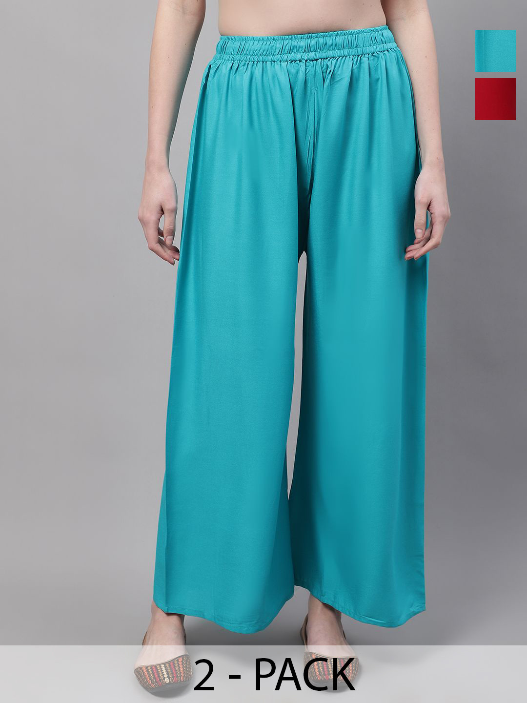 Valles365 by S.C. Women 2 Flared Palazzos