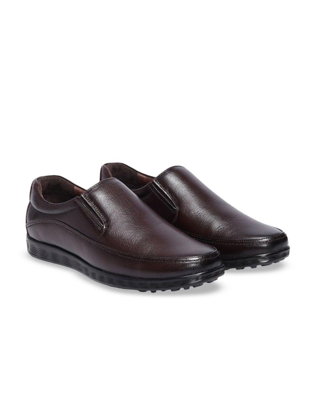 Miraatti Men Leather Formal Slip-Ons