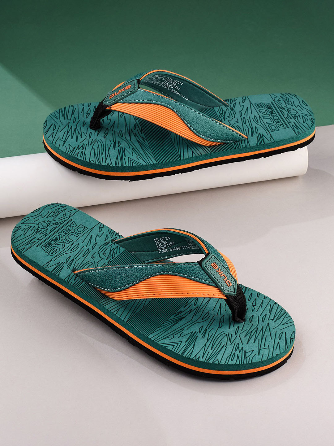 Duke Men LeafWave Thong Flip-Flops