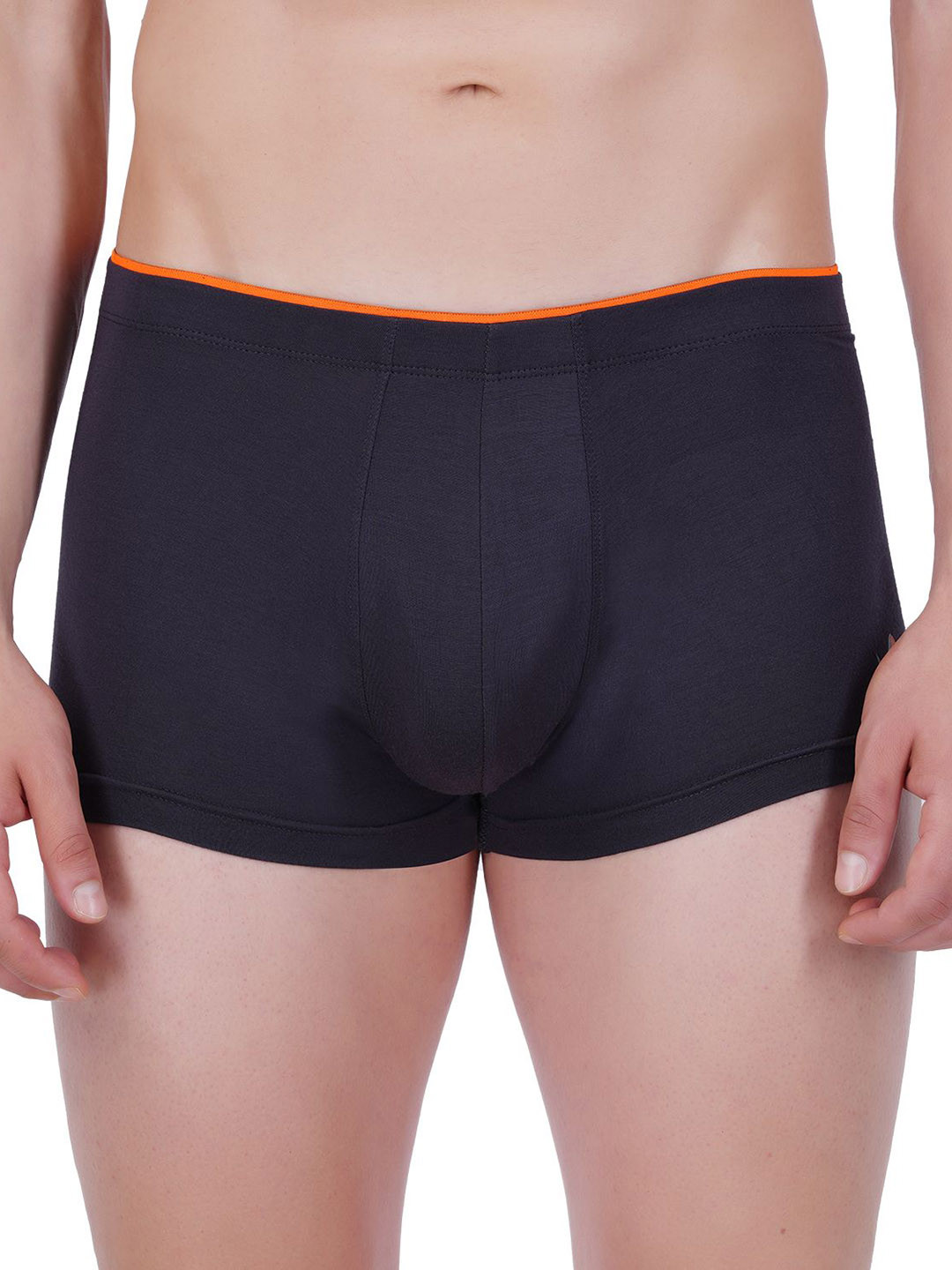 SKINOUS Mid-Rise Lightweight Short Trunk SK 4001_BLK_S