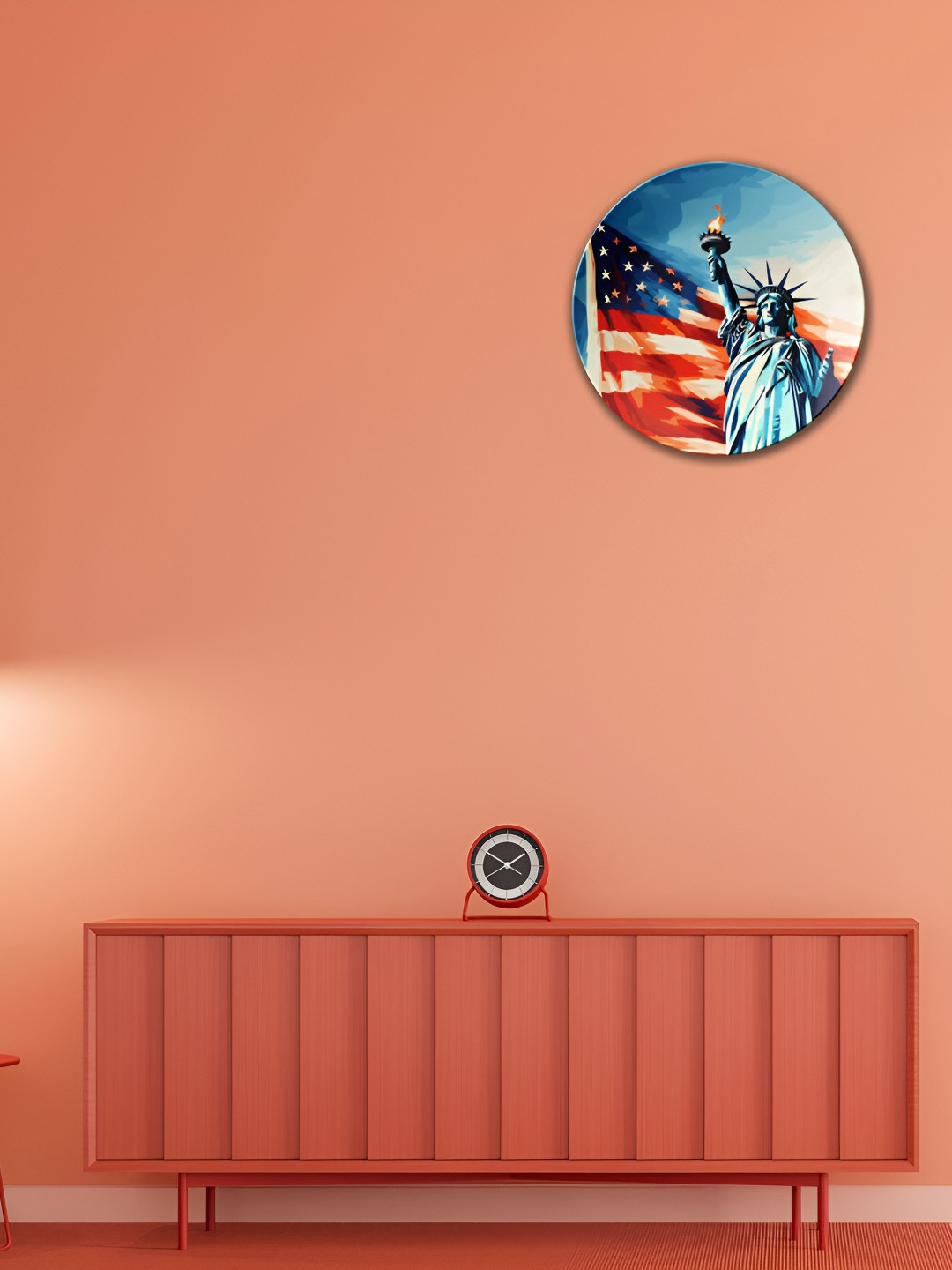 THE QUIRKY HOME Taste of America Crafted Ceramics Glossy Hanging Hall Wall Plates-10In