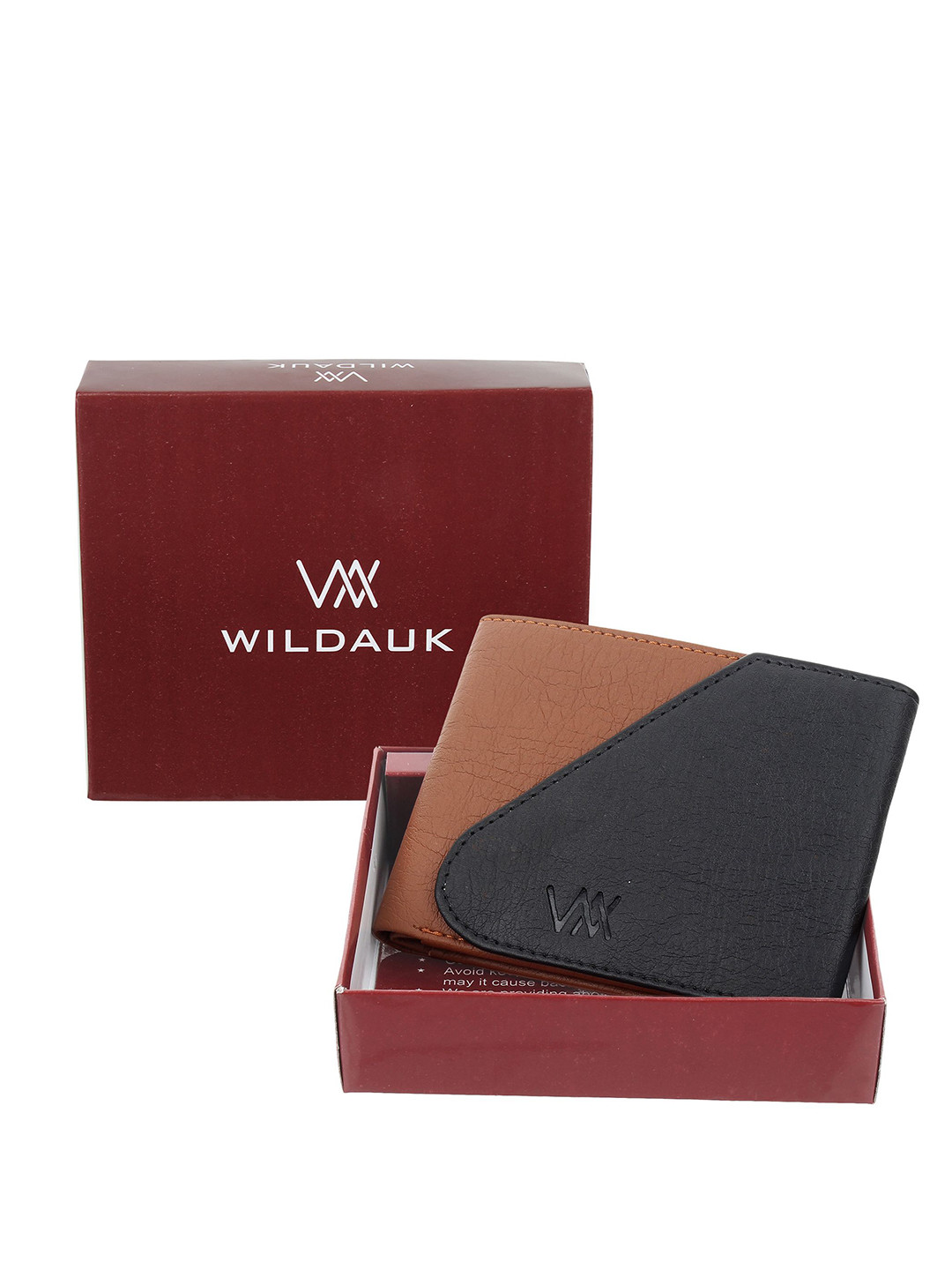 WILDAUK Men Textured PU Three Fold Wallet
